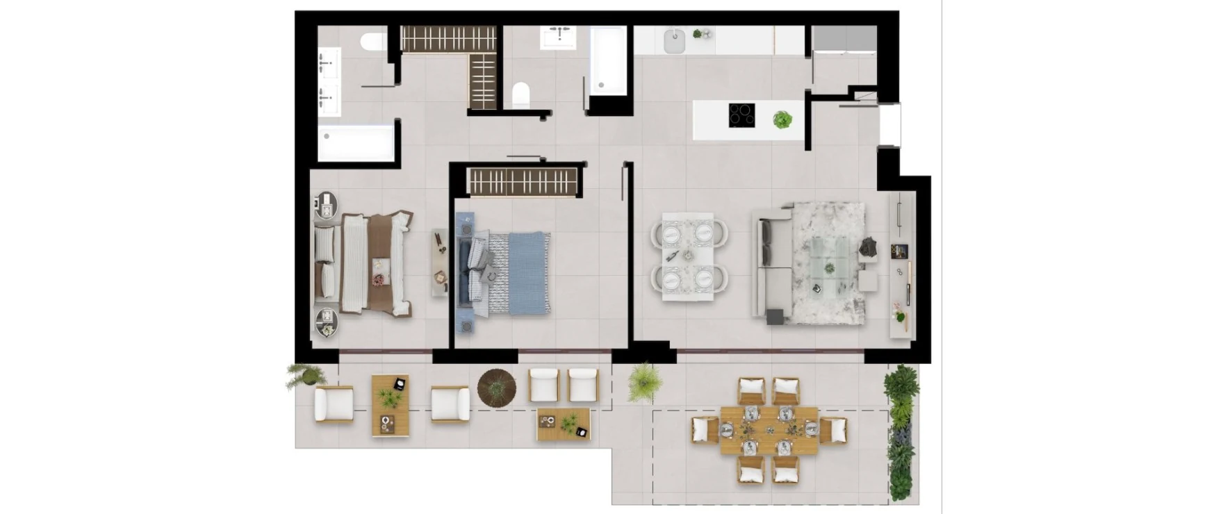 Almazara Gardens — Apartament 3 sypialnie