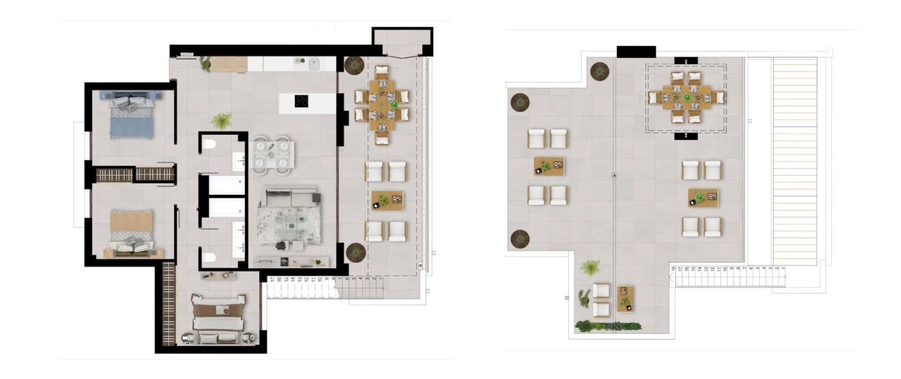 Almazara Gardens — Apartament 3 sypialnie