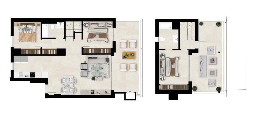 Solana Village — Duplex 3 sypialnie