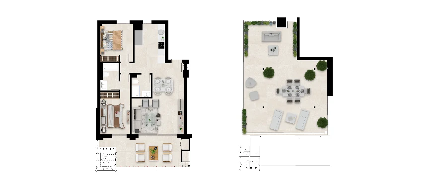 Solana Village — Penthouse 3 sypialnie