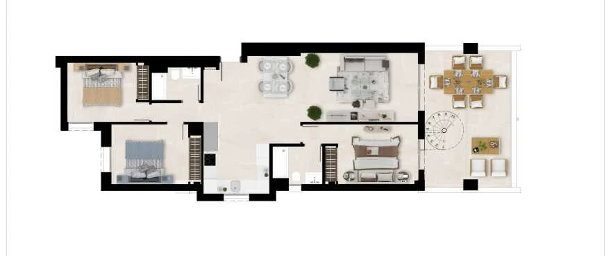 Sunny Golf — Apartament 2 sypialnie